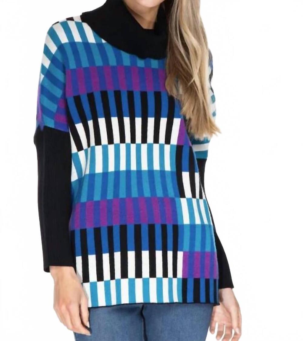 NEW MULTIPLES boxy sweater in multi